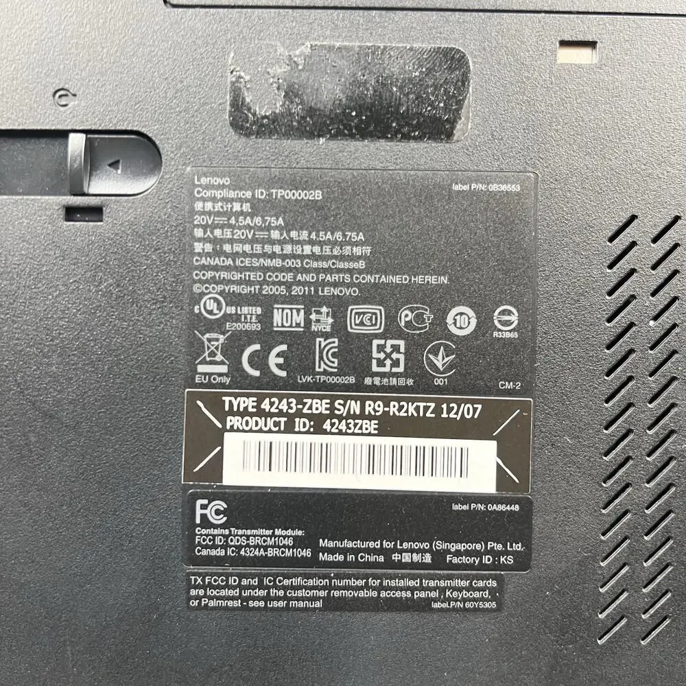 Lenovo ThinkPad T520 Intel i7-2640M 8GB 320GB HDD Linux Mint OS w/ Charger|ELP91